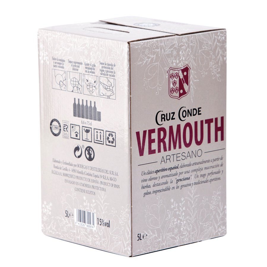Vermouth CRUZ CONDE rojo bag in box 5 l