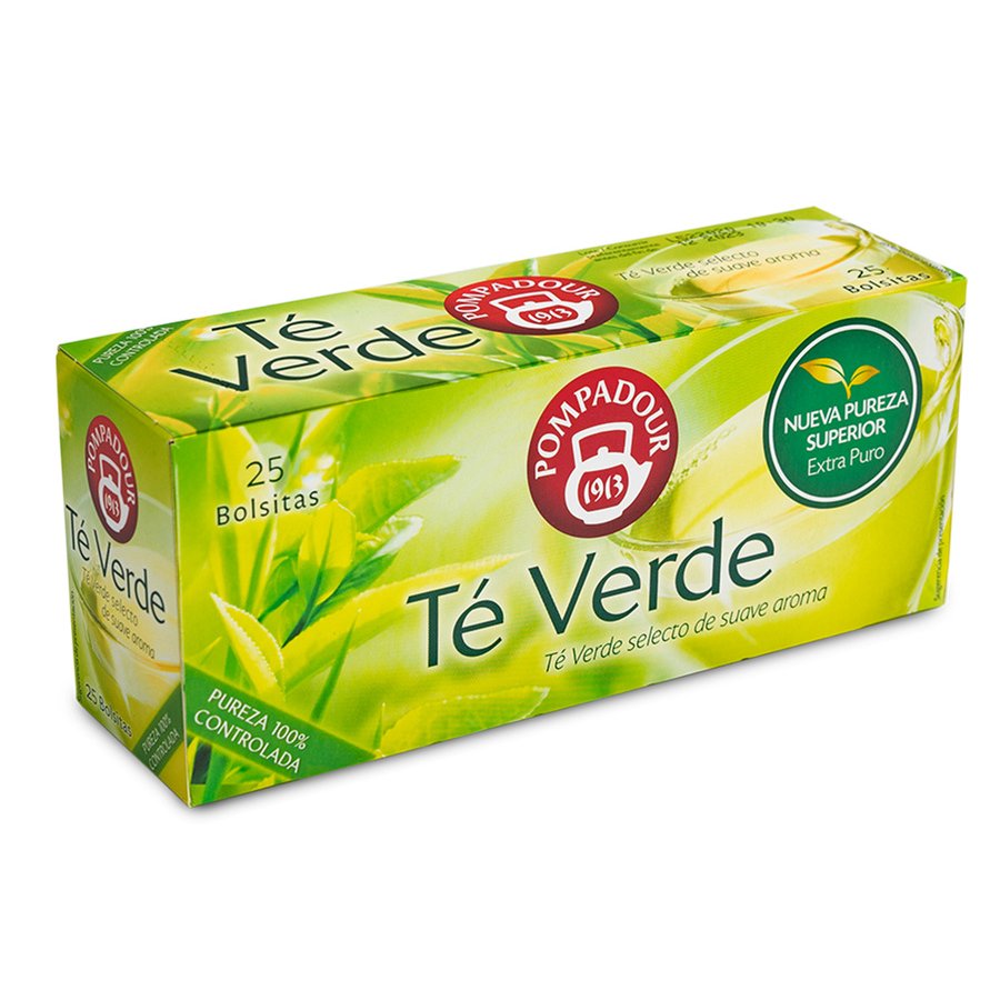 Té verde POMPADOUR estuche 25 unidades