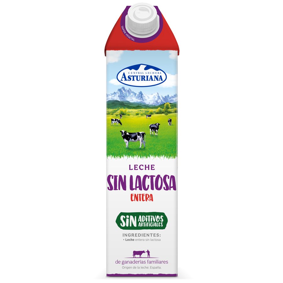 Leche sin lactosa entera C.L.ASTURIANA 1 l