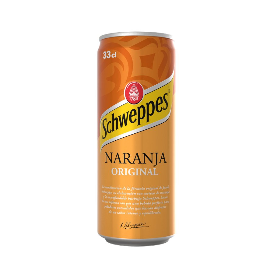 Refresco SCHWEPPES naranja lata 33 cl