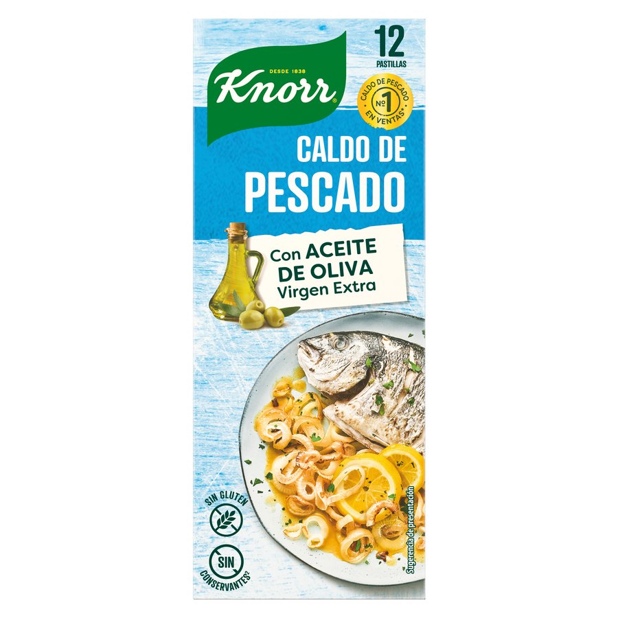 Imagen de Caldo pescado KNORR estuche 12 pastillas 120 g