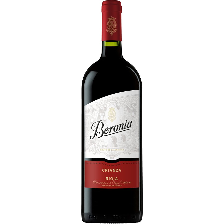 Vino tinto D.O.Ca.Rioja BERONIA Crianza botella magnum 1,5 l