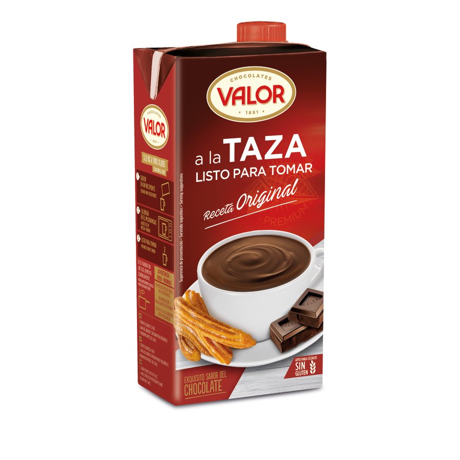 Chocolate taza VALOR original brik 1 l