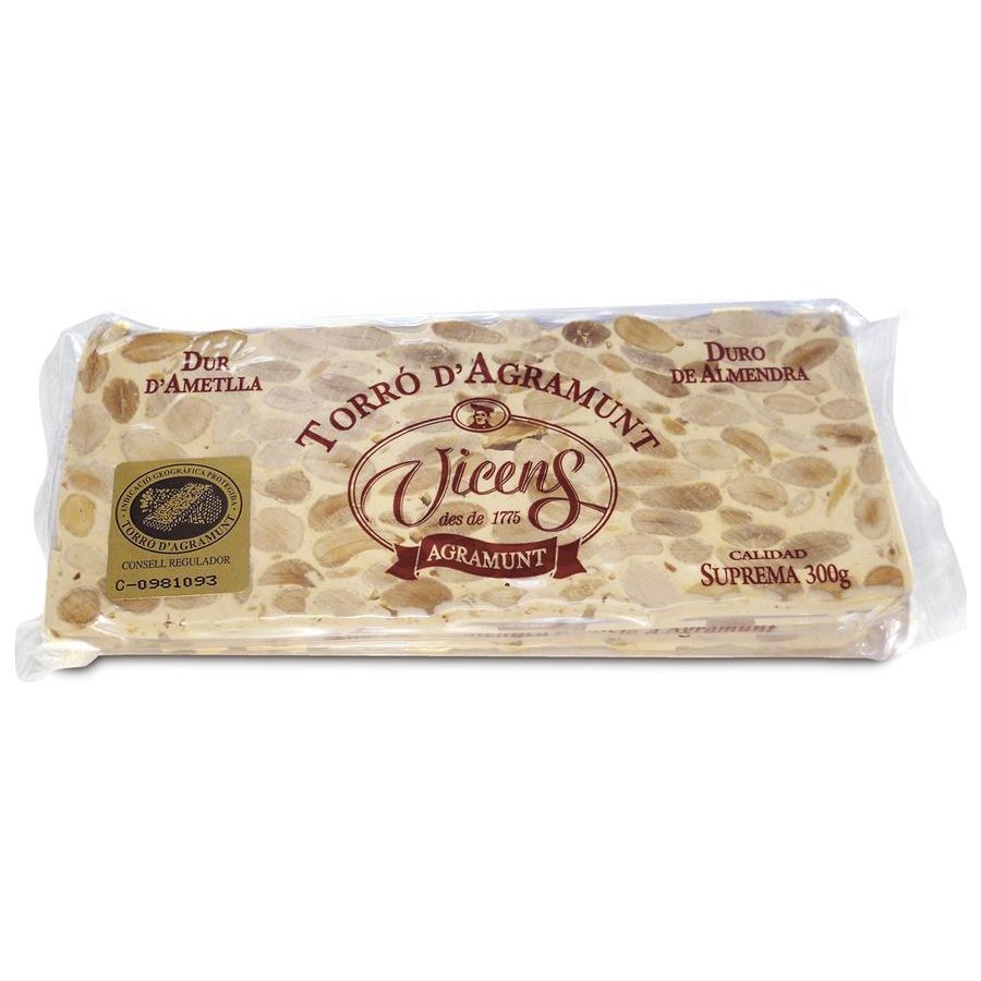 Turrón VICENS artesano suprema duro 300 g