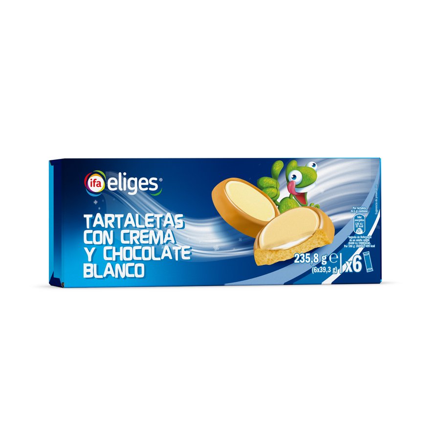 Tartaletas crema chocolate blanco IFA ELIGES 6X39,3 g