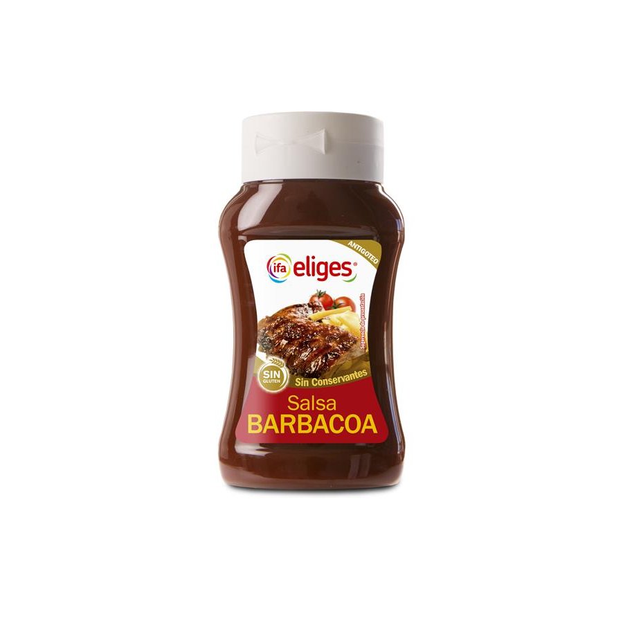 Salsa barbacoa IFA ELIGES sin gluten bote 340 g