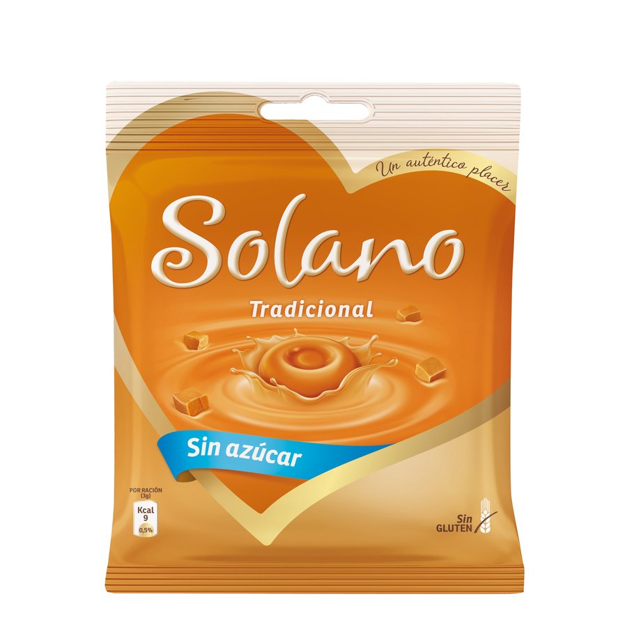 Caramelos SOLANO Tradicional sin gluten sin azúcar 99 g