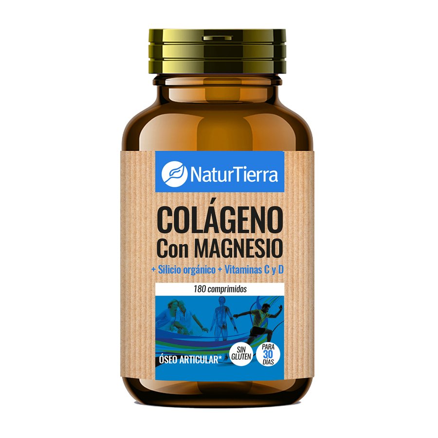 Colágeno con magnesio NATURTIERRA 180 cápsulas 180 g
