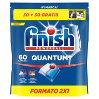 Lavavaixelas pastillas FINISH Quantum 30 uds + 30 uds de balde