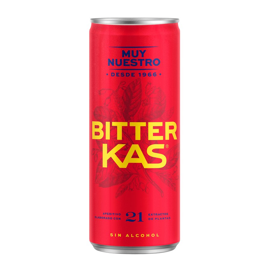 Imagen de Bitter KAS sin alcohol lata 33 cl
