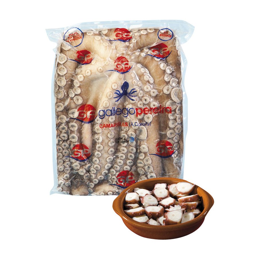 Imagen de Pulpo gallego congelado GALLEGO PEREIRA Natural (1-2 kg) kilo