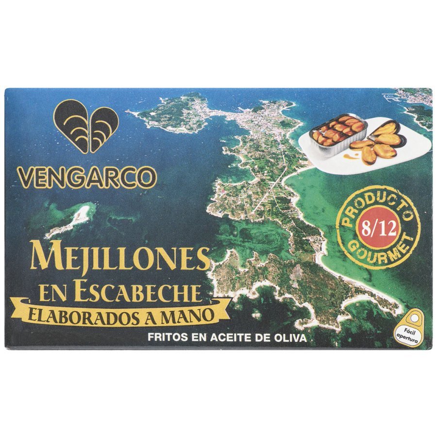 Mejillones VENGARCO en escabeche 8/12 115 g pn