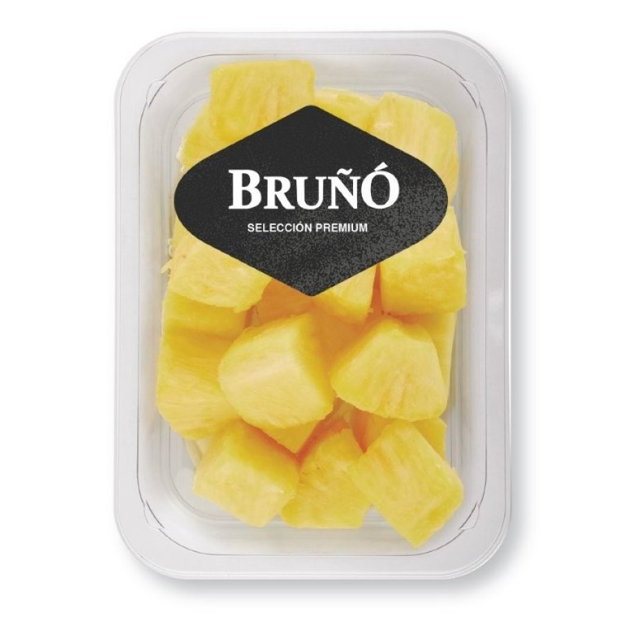 Piña troceada categoría 1ª bandeja 250 g