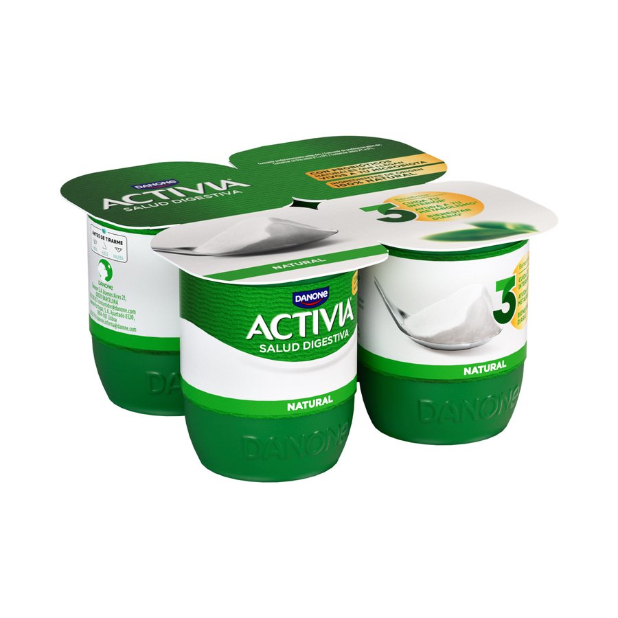Bífidus ACTIVIA DANONE natural 4x120 g