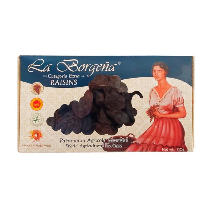 Imagen de Uvas pasas Málaga LA BORGEÑA estuche 200 g