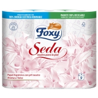 Papel higiénico FOXY Seda 3 capas pack 9 rollos
