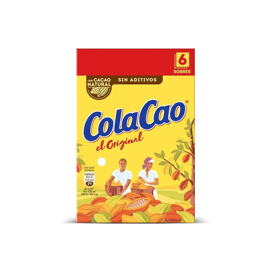 Cacao soluble COLA CAO Original sobres 6x16 g