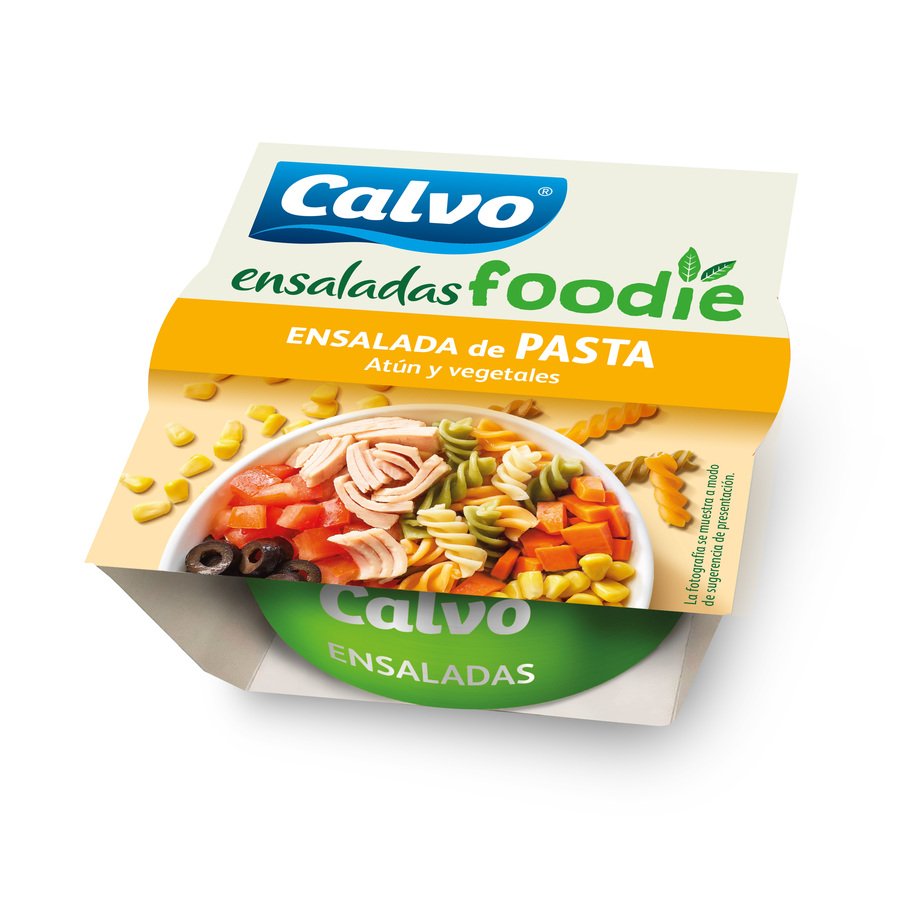 Ensalada CALVO foodie pasta con atún/vegetales 190 g