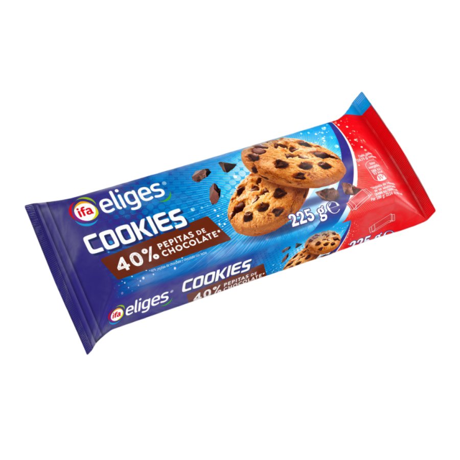Galletas cookies IFA ELIGES 40% pepitas chocolate 225 g