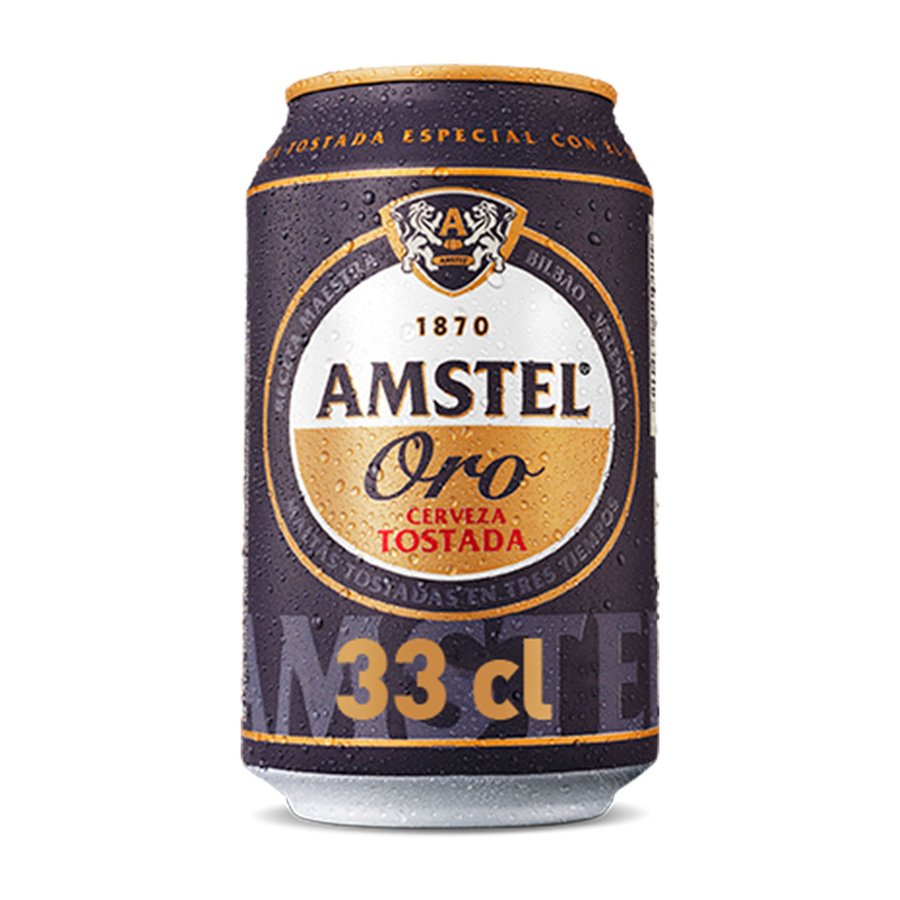 Cerveza AMSTEL Oro lata 33 cl