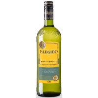 Vino blanco de mesa ELEGIDO airén-verdejo botella 1 l
