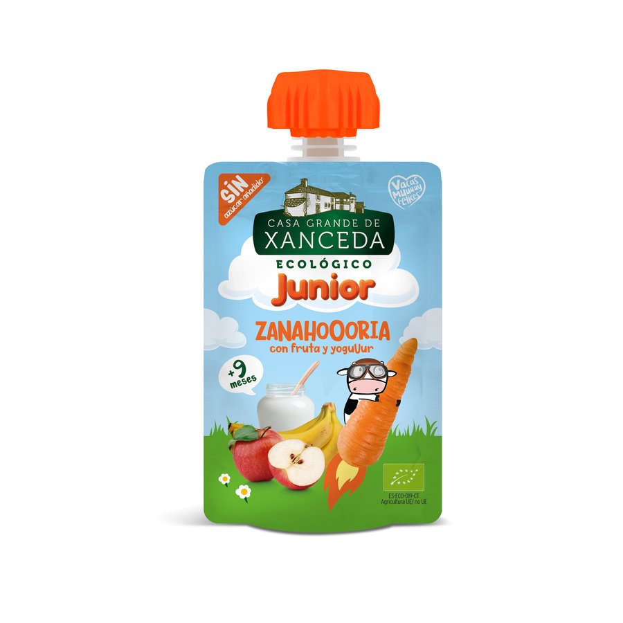 Bebible zanahoria fruta y yogur XANCEDA eco 90 g