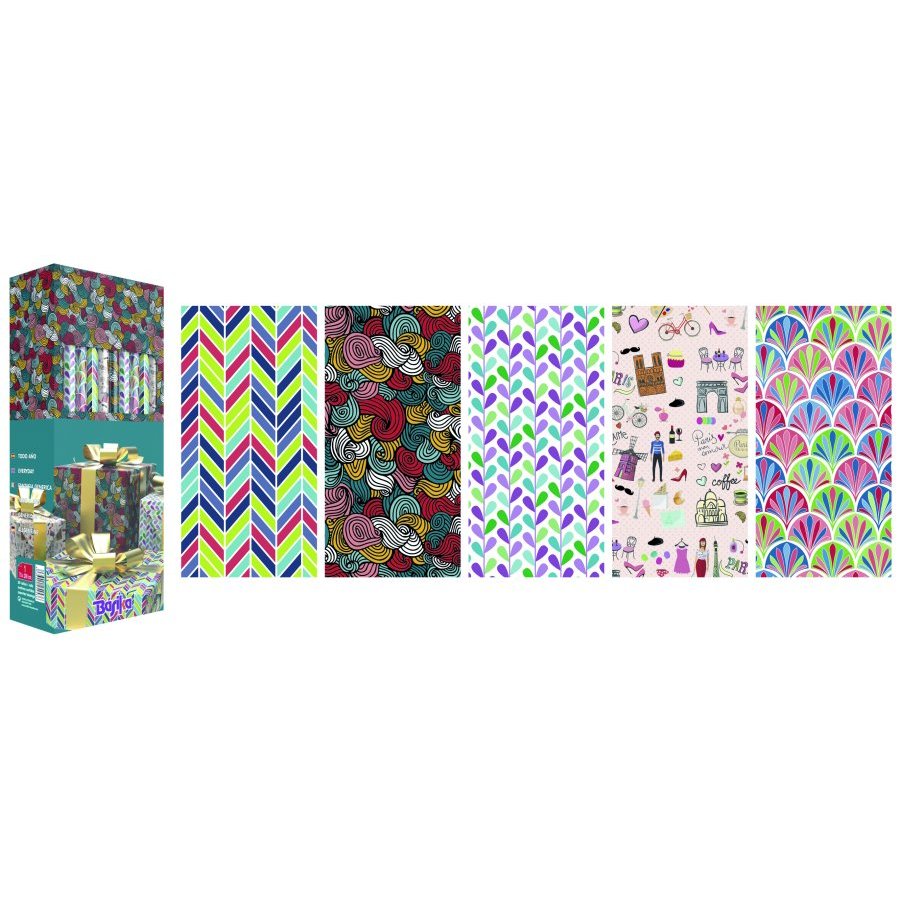 Papel regalo todo año 70x200 cm.