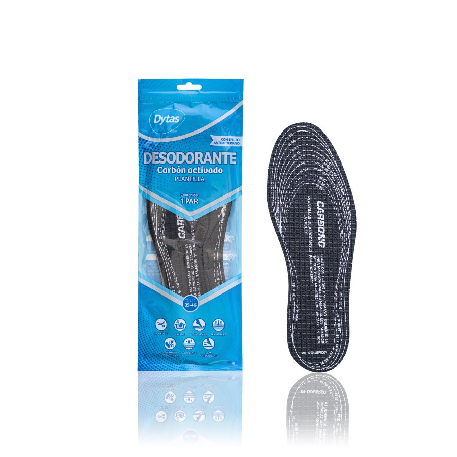 Plantillas desodorante talla única DYTAS triple capa