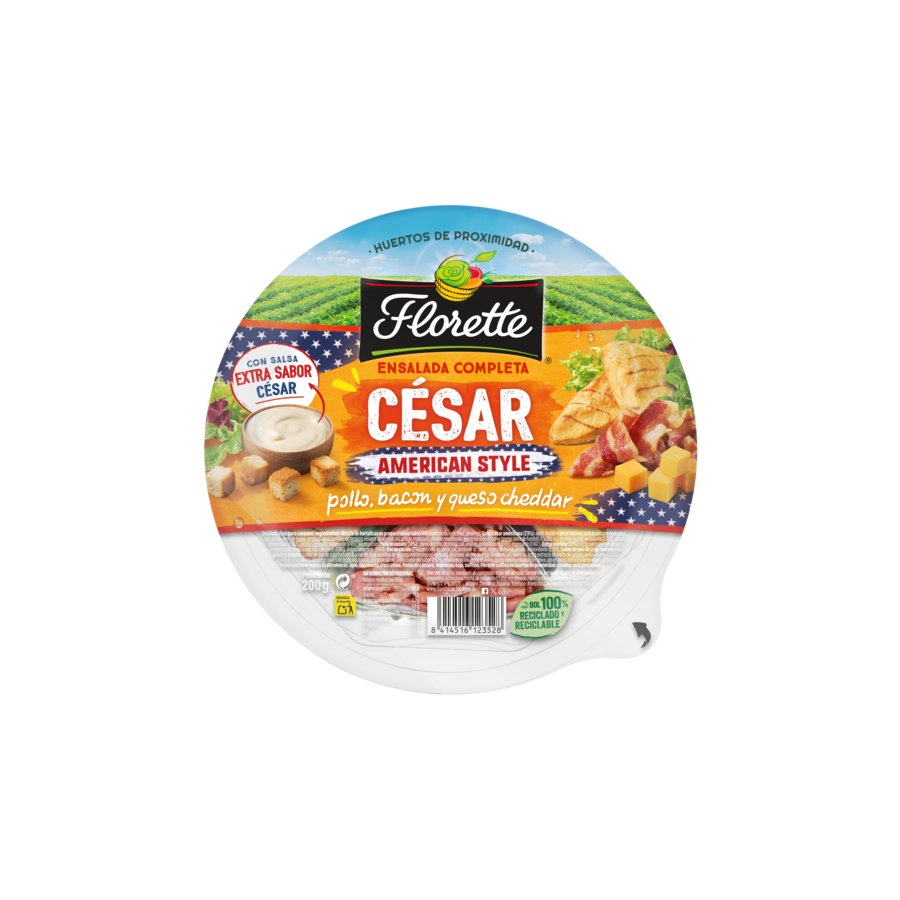 Ensalada completa césar americana stylo FLORETTE bol 200 g