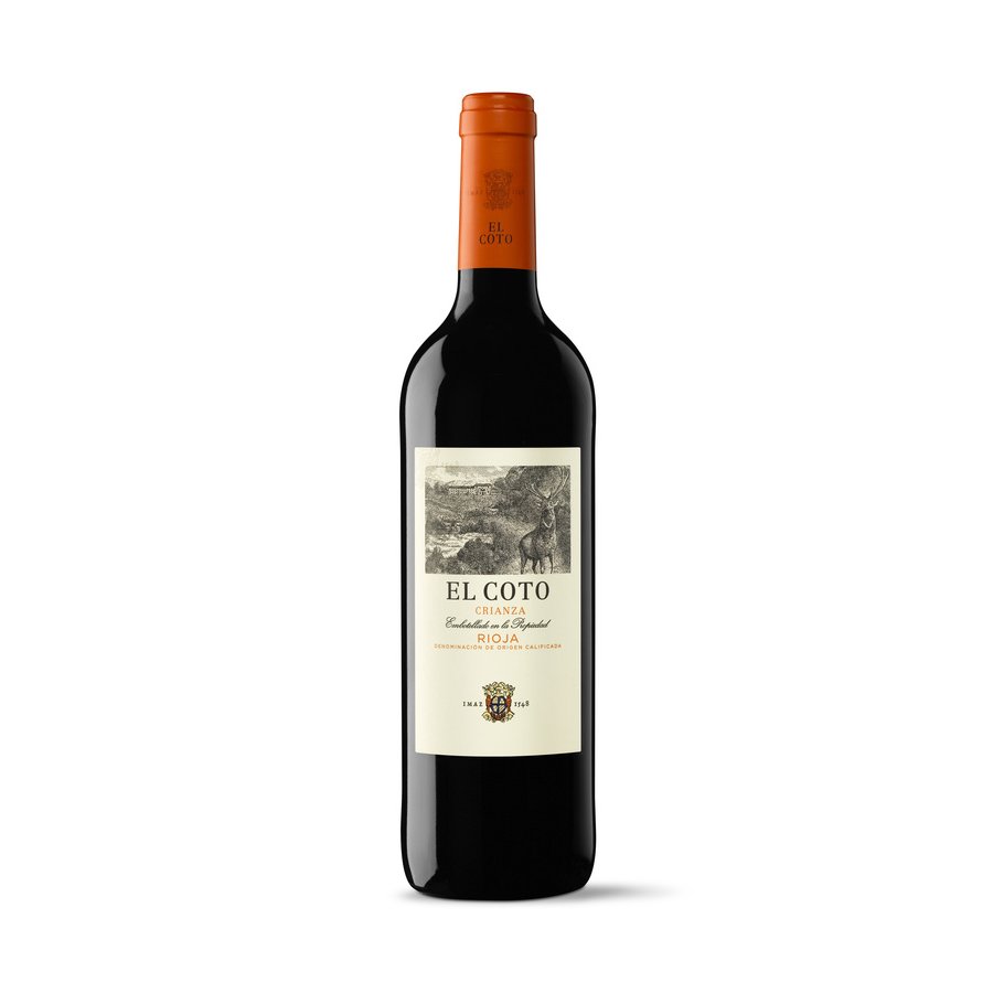 Vino tinto D.O.Ca.Rioja EL COTO Crianza botella 75 cl