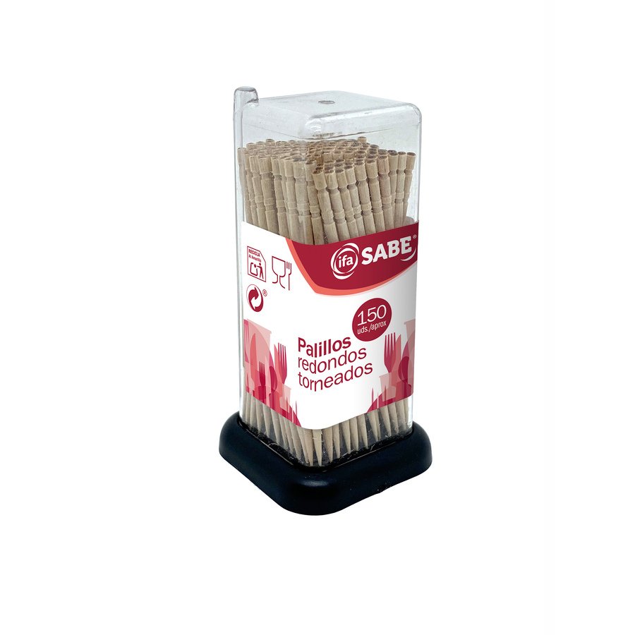 Palillos redondos torneados IFA SABE 150 unidades