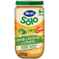 Alimento infantil HERO SOLO verduritas de la  huerta 235 g