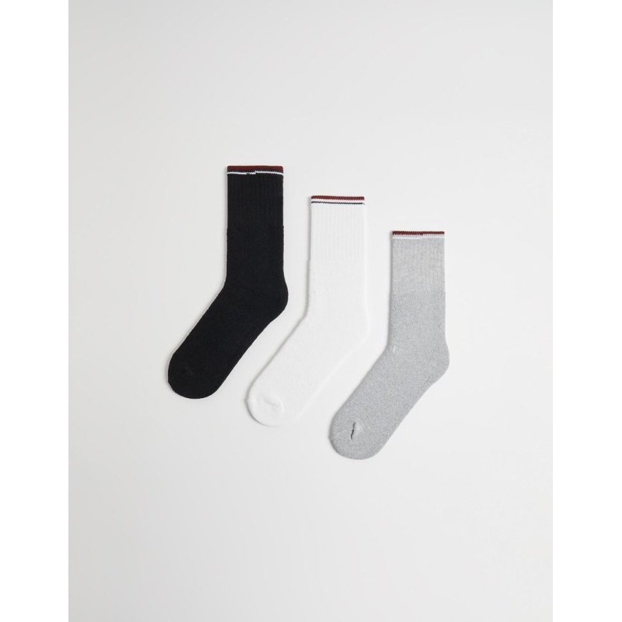 Pack 3 calcetines deporte negro talla 43-46