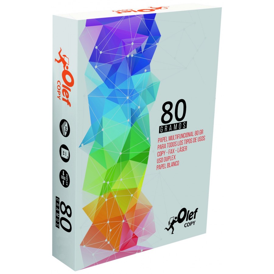Papel A4 500 hojas OLEF 80 g