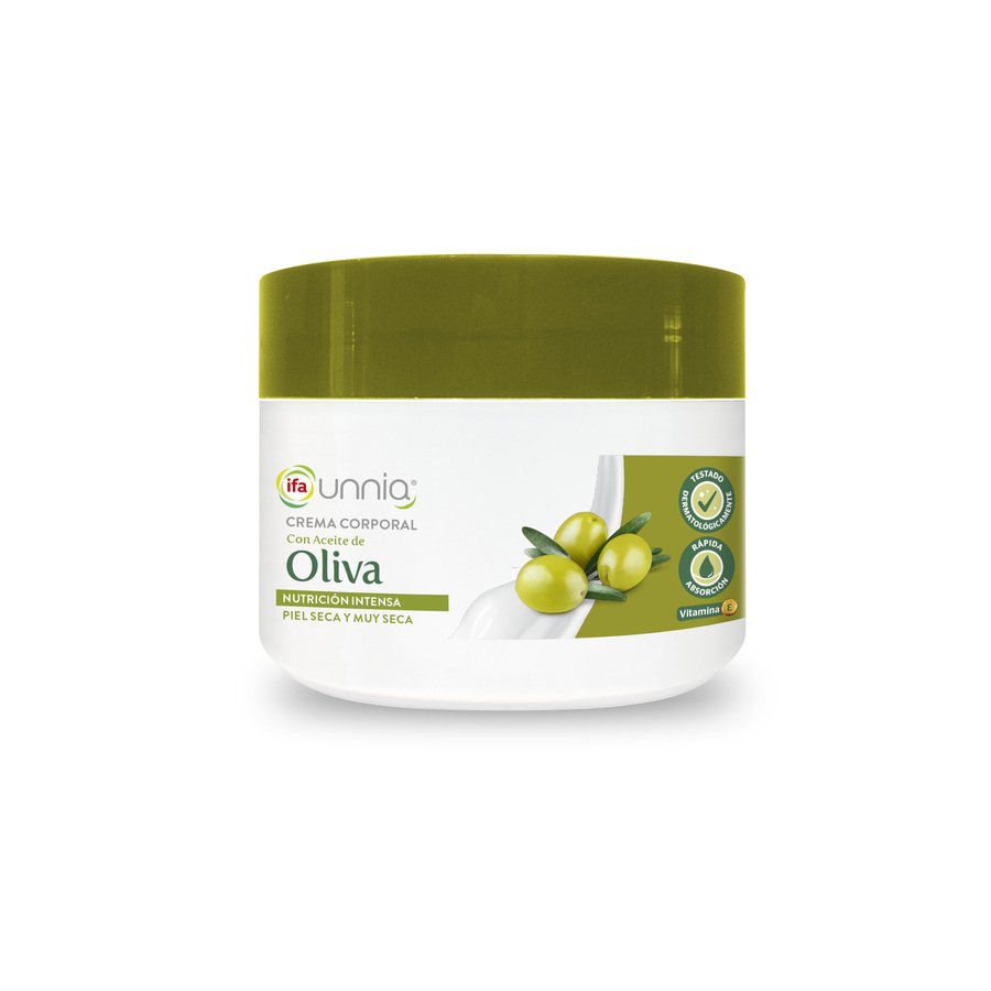 Crema corporal IFA UNNIA aceite oliva nutrición intensiva tarro 250 ml