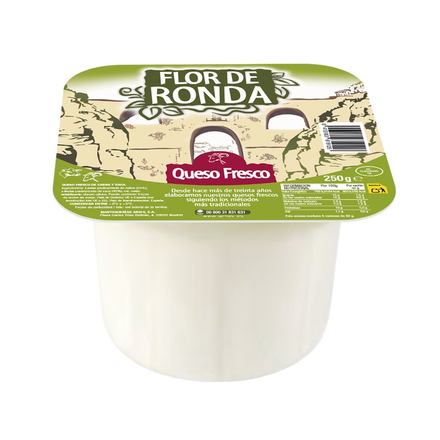 Imagen de Queso fresco mezcla cabra-vaca FLOR DE RONDA 250 g