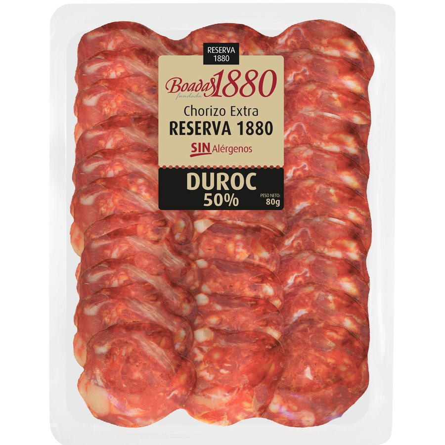 Chorizo BOADAS reserva duroc 50% 80 g