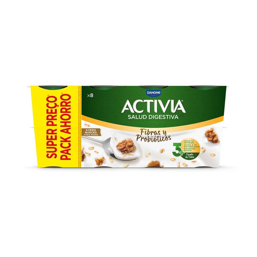 Bífidus ACTIVIA DANONE avena nueces 8x115 g