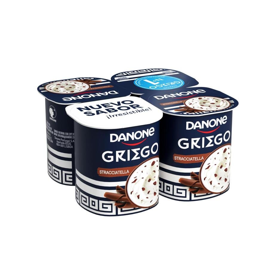 Yogur griego DANONE stracciatella 4x115 g