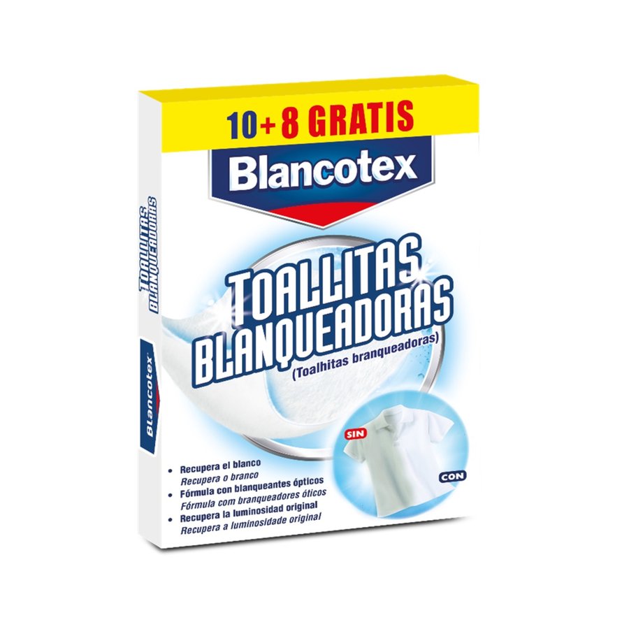 Toallitas blanqueadoras BLANCO TEX 10 unidades