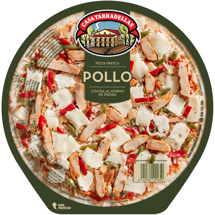 Pizza fresca TARRADELLAS pollo 410 g