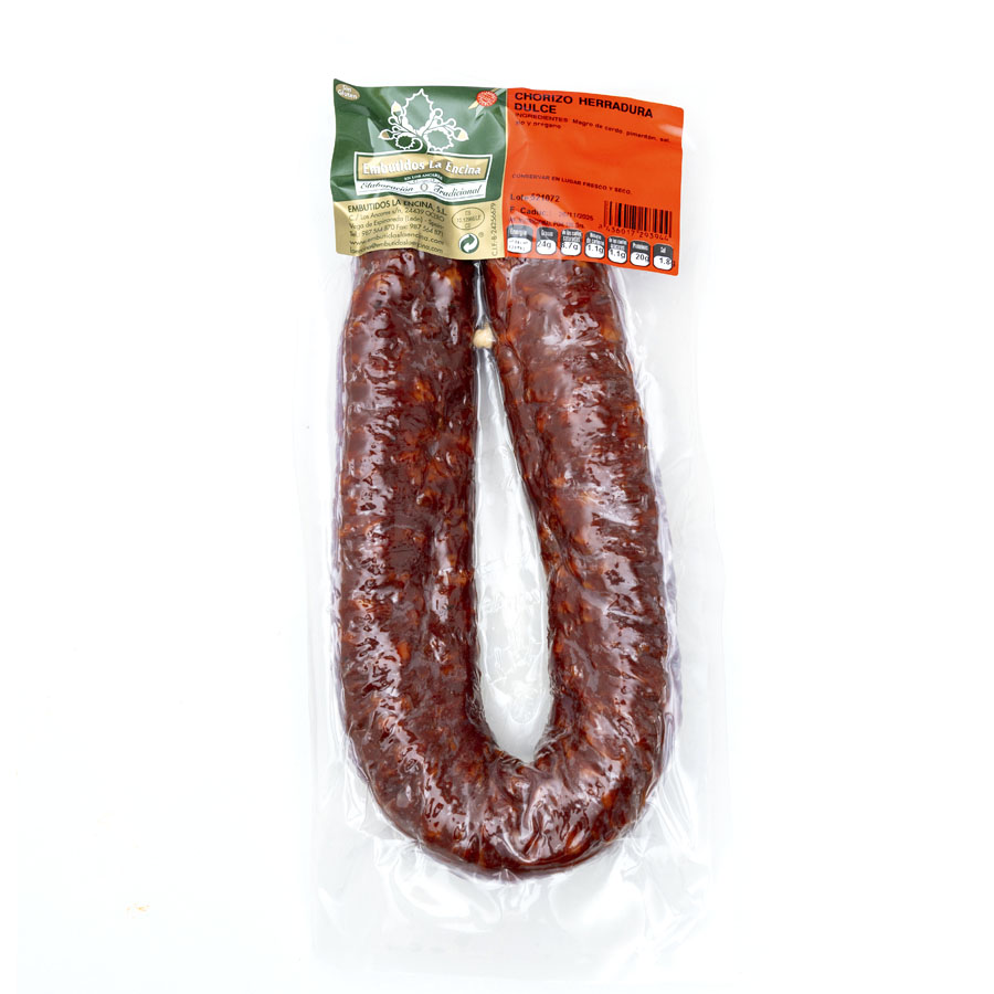 Chorizo herradura LA ENCINA dulce pieza 400 g