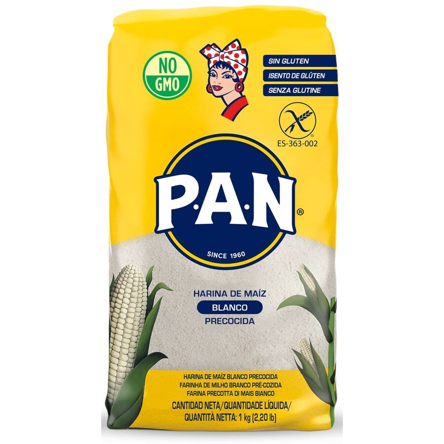 Harina de maíz PAN (especial para arepas) 1 kg