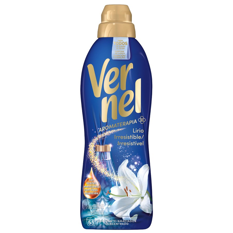 Suavizante concentrado VERNEL Lirio irresistible 55 lavados 1 l