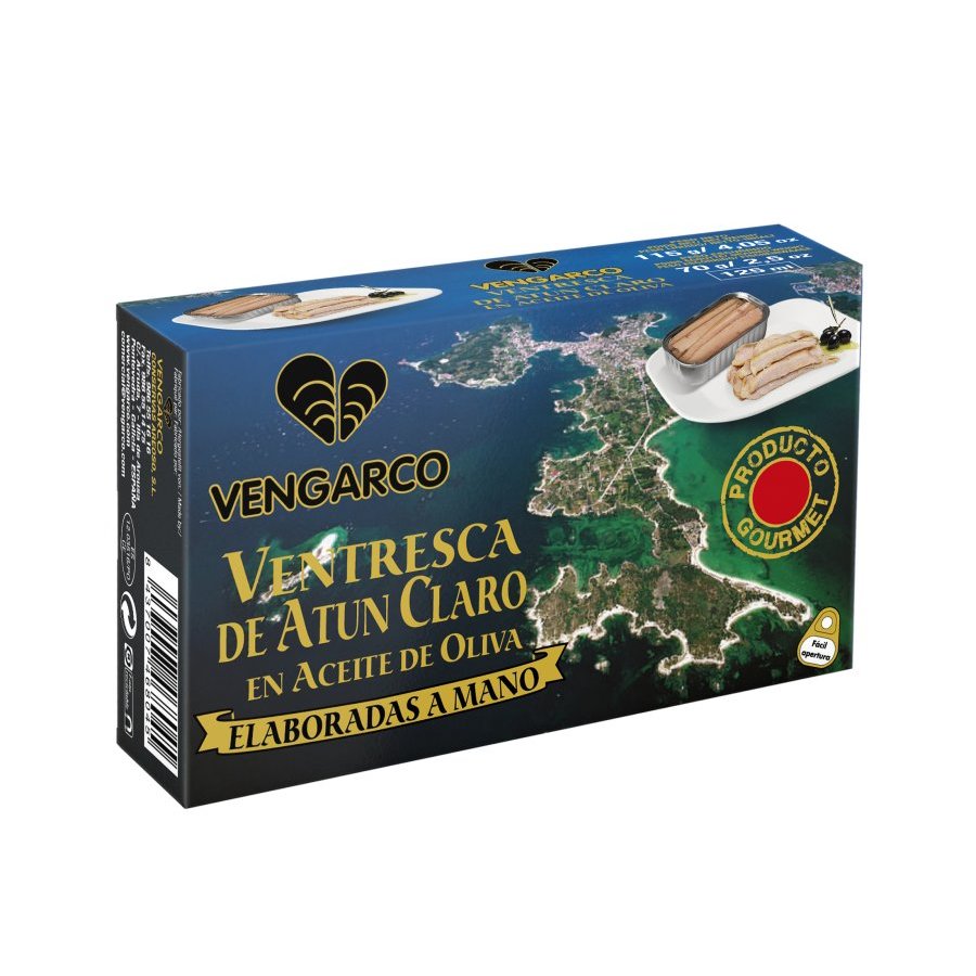 Ventresca atún claro aceite oliva VENGARCO 111 g pn.