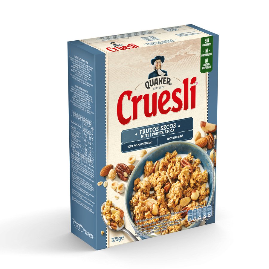 Cereales QUAKER Cruesli frutos secos 375 g