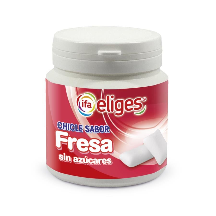 Chicle IFA ELIGES fresa sin azúcar bote 100 g