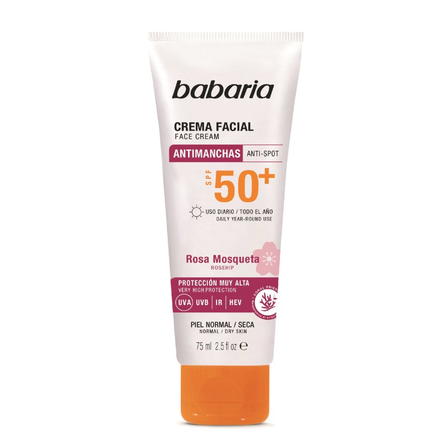Protector solar facial BABARIA antimanchas SFP50 75 ml