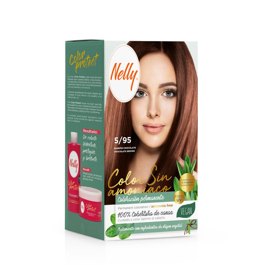 Tinte NELLY sin amoníaco marrón chocolate 5/95