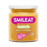 Alimento infantil SMILEAT pavo-verduras eco tarro 230 g